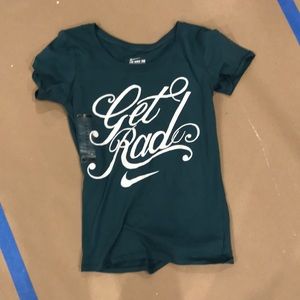 Green Nike shirt